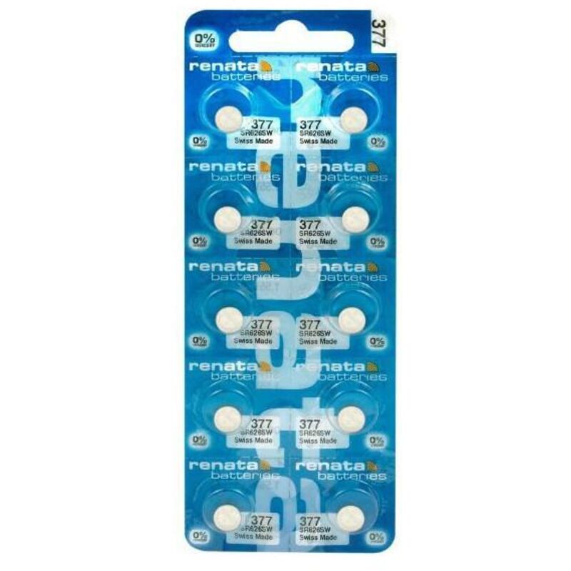 Renata 377 Knopfzelle Silber 1, 55v 24-28mah