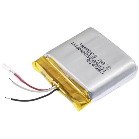 Renata ICP682828HPMT Pile rechargeable spéciale prismatique avec câble LiPo 3.7 V 560 mAh