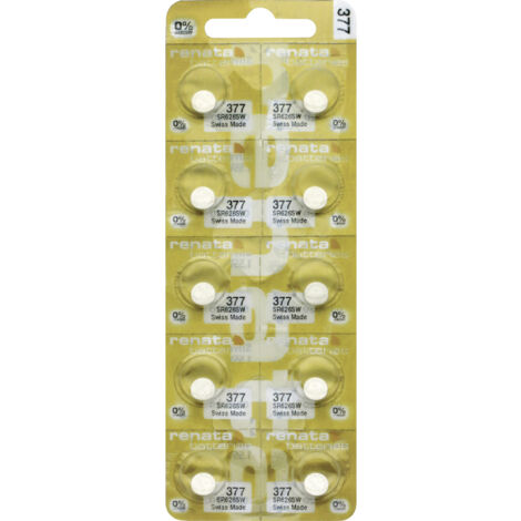 Renata Knopfzelle 377  10 St. 28 mAh
