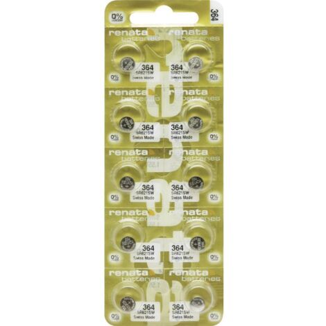 Renata Pile bouton 364 10 pc(s) 20 mAh Y246043