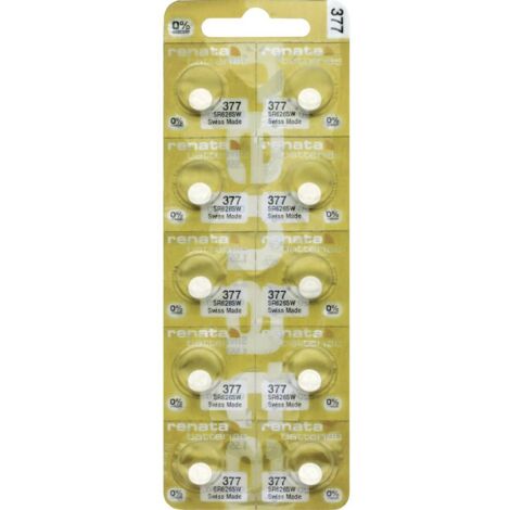 Renata Pile bouton 377 10 pc(s) 28 mAh Y246003