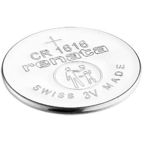 Renata / Swatch Group - Pile bouton lithium blister CR1616 RENATA 3V 50mAh
