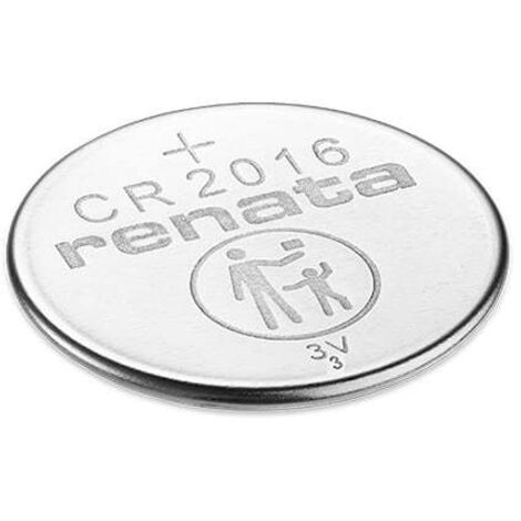 Renata / Swatch Group - Pile bouton lithium blister CR2016 RENATA 3V 90mAh