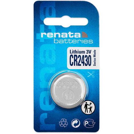Renata / Swatch Group - Pile bouton lithium blister CR2430 RENATA 3V 285mAh