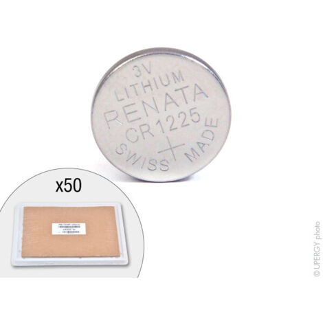 Renata / Swatch Group - Pile bouton lithium CR1225 RENATA 3V 48mAh