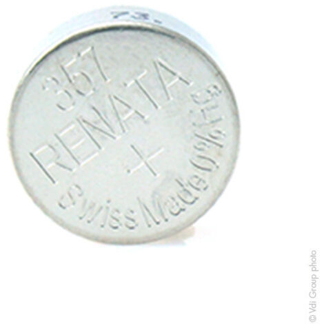 Renata / Swatch Group - Pile bouton oxyde argent 357 RENATA 1.55V 190mAh