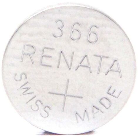 Renata / Swatch Group - Pile bouton oxyde argent 366 RENATA 1.55V 40mAh