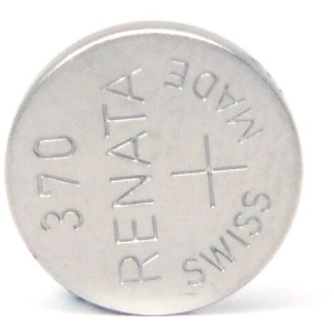 Renata / Swatch Group - Pile bouton oxyde argent 370 RENATA 1.55V 40mAh