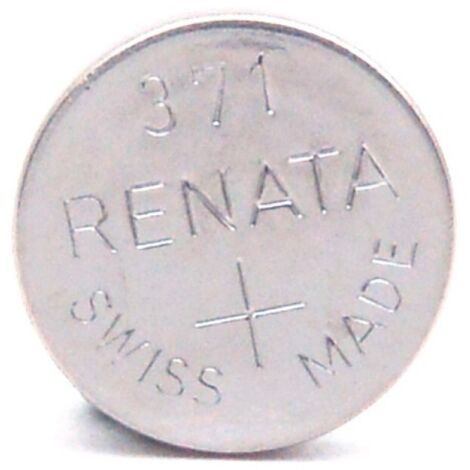 Renata / Swatch Group - Pile bouton oxyde argent 371 RENATA 1.55V 40mAh