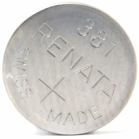 Renata / Swatch Group - Pile bouton oxyde argent 381 RENATA 1.55V 50mAh