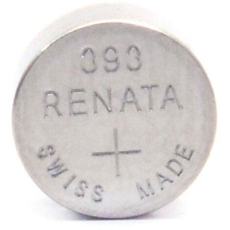 Renata / Swatch Group - Pile bouton oxyde argent 393 RENATA 1.55V 80mAh