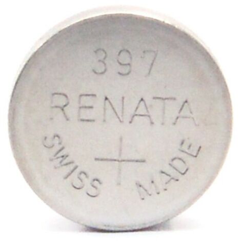 Renata / Swatch Group - Pile bouton oxyde argent 397 RENATA 1.55V 32mAh