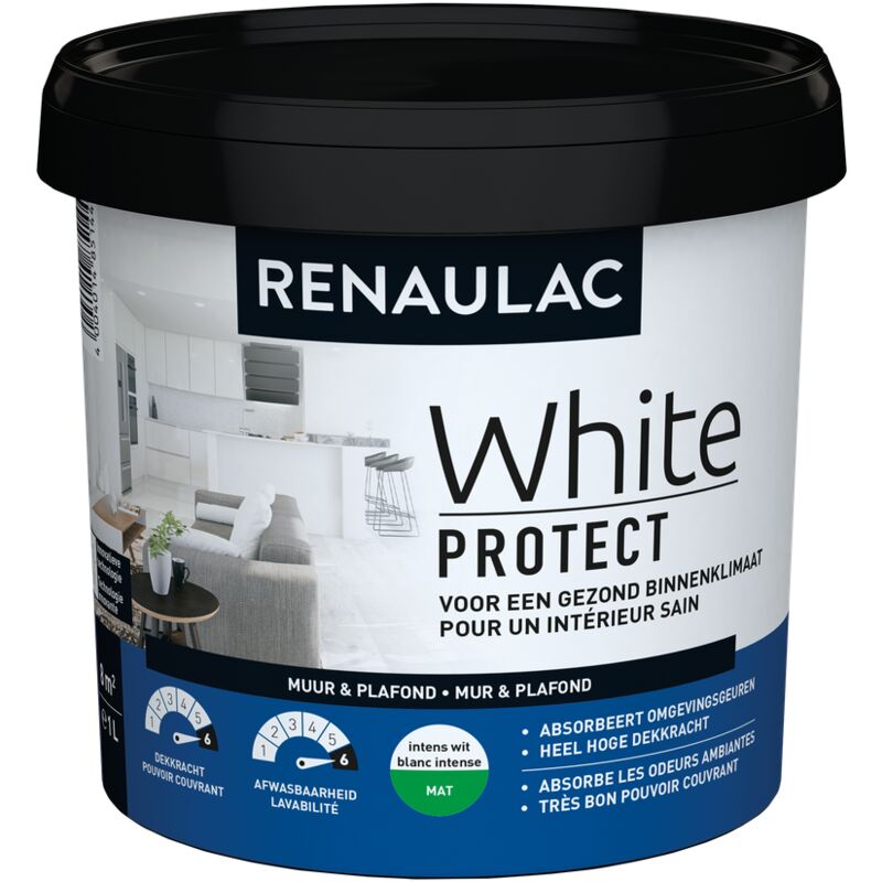 

Mural blancos protegen Matt White - 1L - Blanc - Renaulac