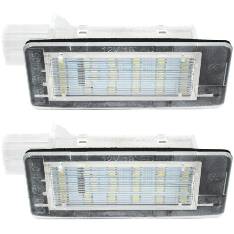 Renault Captur Espace IV Fluence Modus FL Scenic II III LED-Kennzeichenbeleuchtung, 2er-Set