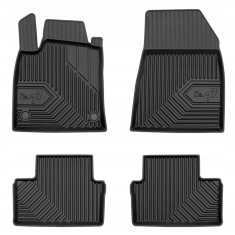 RENAULT CLIO E-Tech à partir de 2019 - TAPIS, TAPIS DE PORTE, TAPIS DE PORTE EN CAOUTCHOUC, BACS 77
