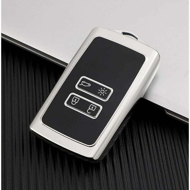Renault Key Case Protective Cover, Compatible with Renault Cars Trafic, Captur, Arkana, Clio, Kadjar, Koleos, Megane, Espace, Master, Scenic, and