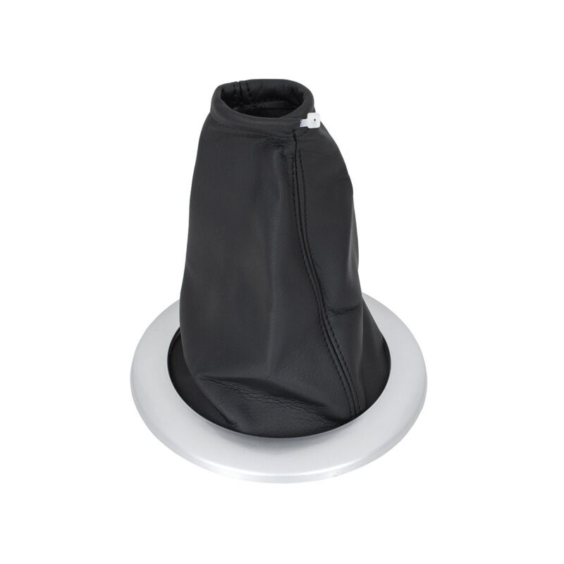 Renault Megane II 02-14 Funda de palanca de cambios NEGRA + MARCO CROMADO