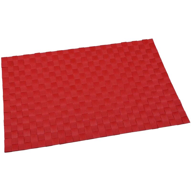Renberg - Cuadrado - Dessous de plats Polyester Rouge 30X45 cm