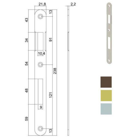 Rencontre Serrures Patent Bt 8X90 Doré 590 Agb