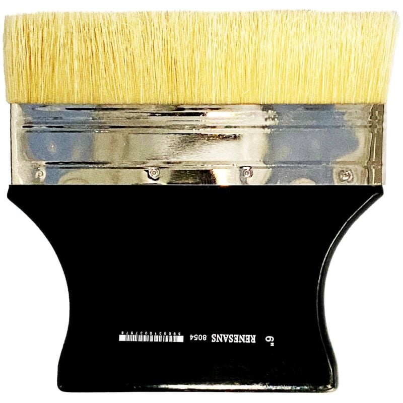 RENESANS pinceau large poils plats naturels pour fonds 8054 taille 6