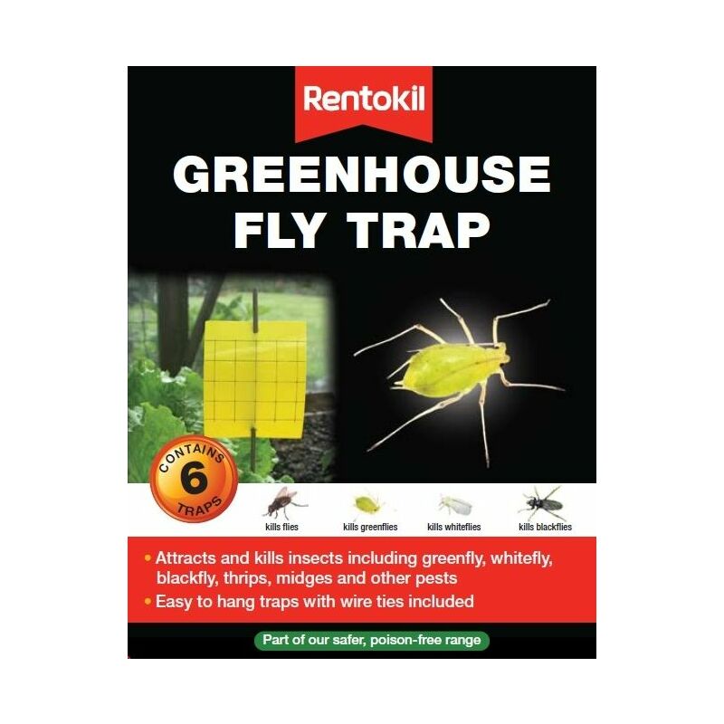 Greenhouse Fly Trap 6 Traps - FG06 - Rentokil