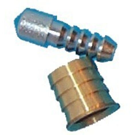 Renfort de paumelle Guitel 4648000 - Tenon 11 mm, 2 goupilles + 2 bagues laiton