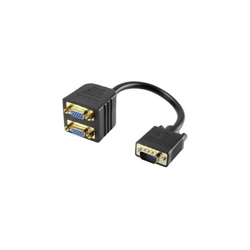

1388806 VGA cable divisor [1x VGA macho - hembra VGA 2x] 0.20m - Renkforce