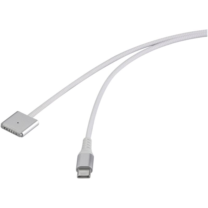 Renkforce Câble de charge USB Magsafe 3 USB-C®, Magsafe 3 1.00 m blanc connecteur magnétique RF-6437914