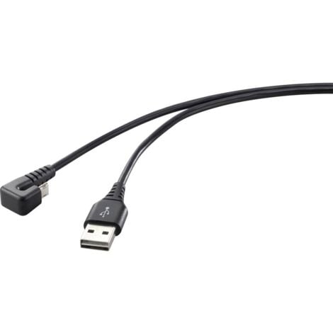 Renkforce Câble USB USB 2.0 USB-A mâle, USB-Micro-B mâle 1.00 m noir RF-4598342