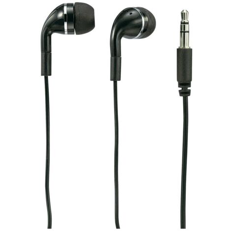 Renkforce Cuffie auricolari via cavo Nero