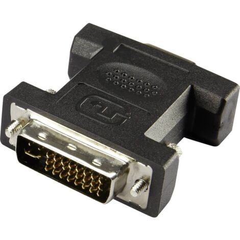Renkforce RF-4212222 DVI / VGA Adaptateur [1x DVI mâle 24+5 pôles - 1x VGA femelle] noir