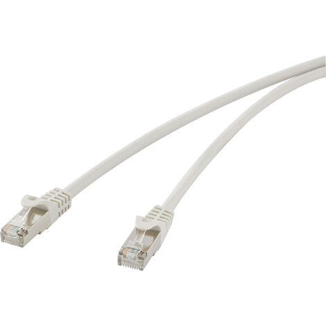 Renkforce RF-4724278 RJ45 Netzwerkkabel, Patchkabel CAT 5e F/UTP 5.00 m Grau mit Rastnasenschutz 1 S