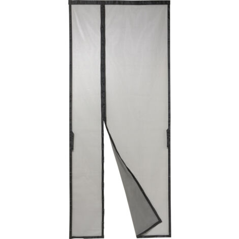 Renkforce RF-IS-700 RF-6683266 Tür-Fliegengitter   (L x B) 210 cm x 90 cm Schwarz 1 St.