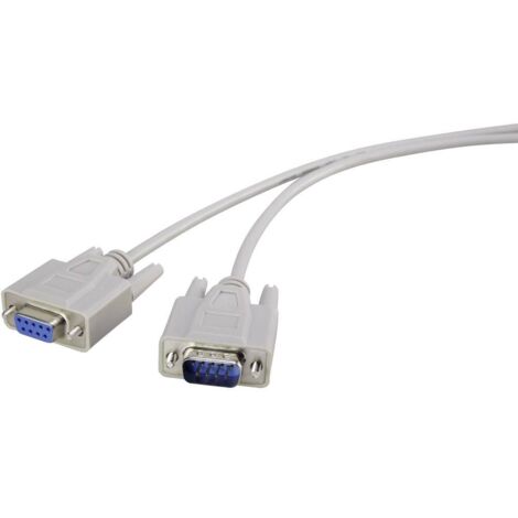 Renkforce série Rallonge [1x SUB-D mâle 9 pôles - 1x SUB-D femelle 9 pôles] 5.00 m beige W726581