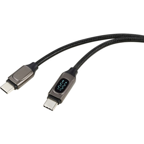 Renkforce USB-Kabel  USB 2.0 USB-C® Stecker, USB-C® Stecker 2.00 m Silber (metallic)  RF-6249498
