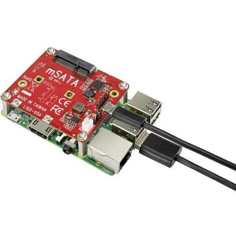 Renkforce USB/mSATA-Converter Shield Convient pour (kits de développement): Raspberry Pi® Y247091