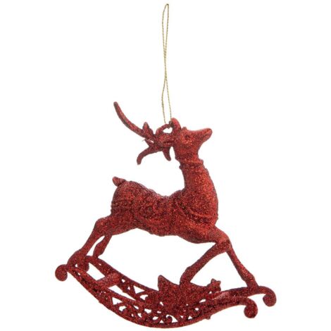 Renna di plastica rocker soggetto di natale - Feeric lights & christmas