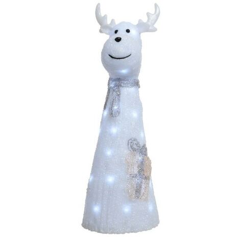 Renna in acrilico con LED 28x31x75
