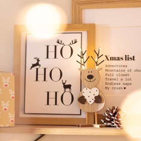 Renna Natale LED con Batteria Naturale