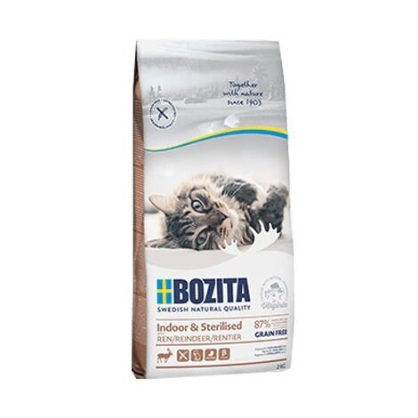 Renne Bozita d'intérieur, stérilisé et sans céréales, 10 kg