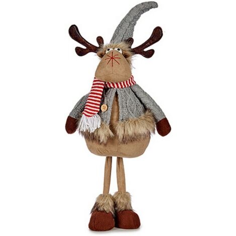 Renne de christmas grey brown 24 x 63 x 27 cm