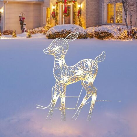 Renne De Noël Lumineux Exterieur - Lighted Reindeer - LED Rougeoyant Renne