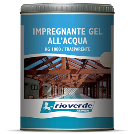 Renner rg 750ml impregnante acqua gel per esterni ed interni, colori disponibili teak