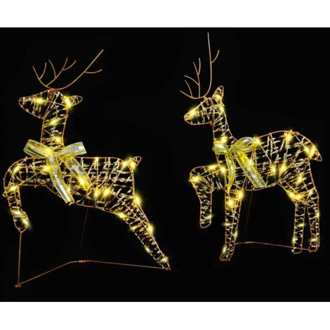 Rennes LED avec 40 LED 2 pcs Blanc chaud PET CFW353707