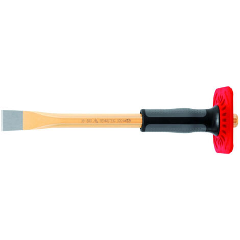 Rennsteig 351 250 0 - Cincel octogonal construcción Rennsteig con empuñadura protectora 250x16x23 mm.