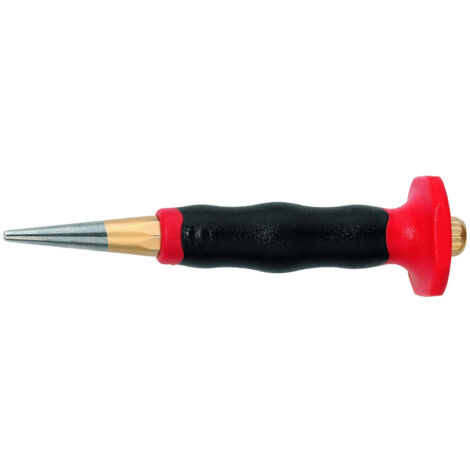 Rennsteig 440 104 0 - Botador cónico octogonal con empuñadura protectora Rennsteig 4 mm.