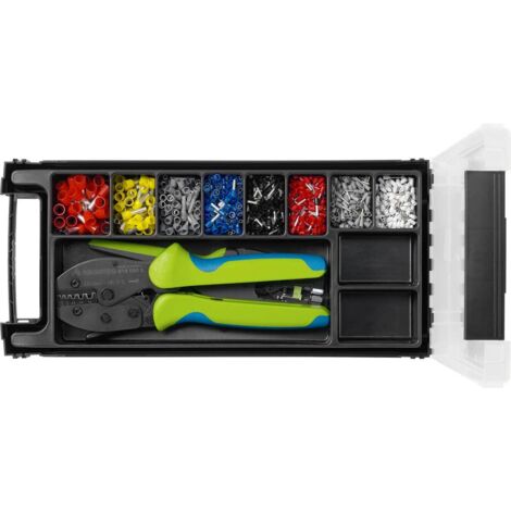 Rennsteig Aderendhülsen Kabelschuh Set Crimpzange inkl. Abisolierzange 0,5-10mm