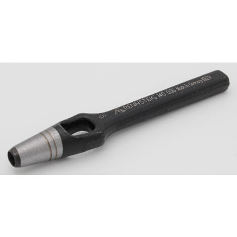 RENNSTEIG Henkellocheisen Locheisen Stanzeisen schwarz - 6 mm Werkzeugstahl
