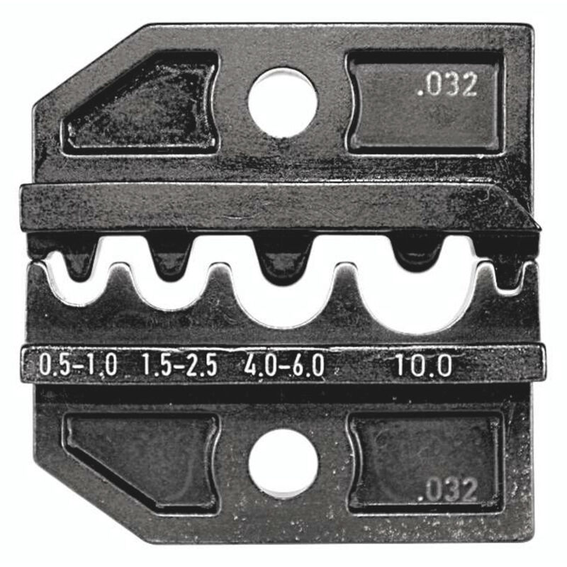 Rennsteig Werkzeuge 624 032 3 0 Crimpeinsatz Unisolierte Kabelschuhe, Unisolierte Verbinder 0.5 Bi 4049002014451