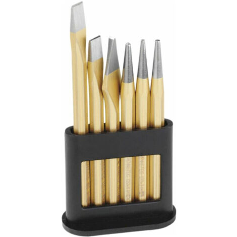Rennsteig Werkzeuge R421 000 09 Werkzeugsatz im Kunststoffhalter Meißel-Set 6teilig 11 mm  Achtkants